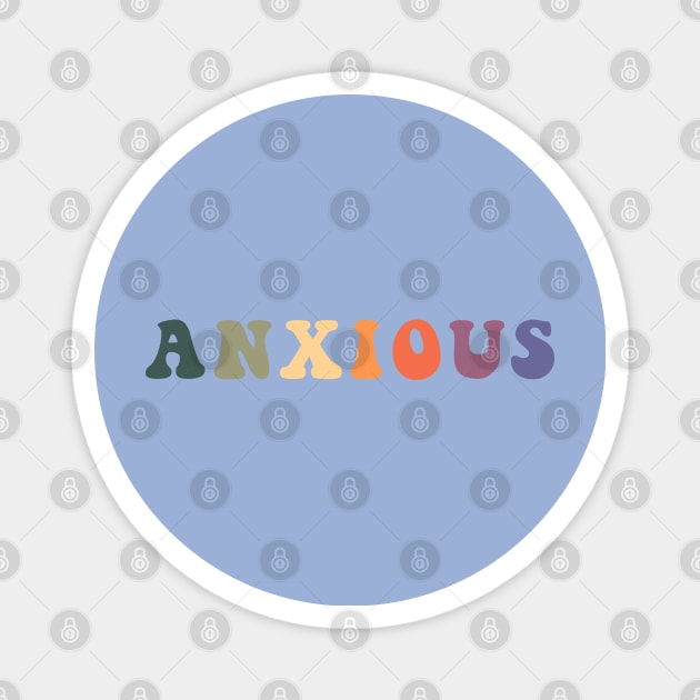 Groovy Anxious Magnet by Gold Star Creative